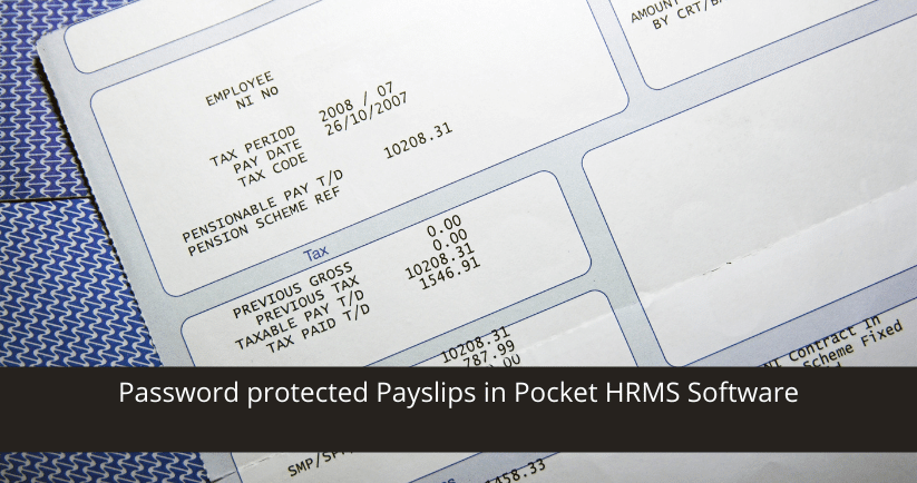 Password protected Payslips