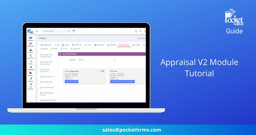 Pocket HRMS Guide - Appraisal V2 Module Tutorial