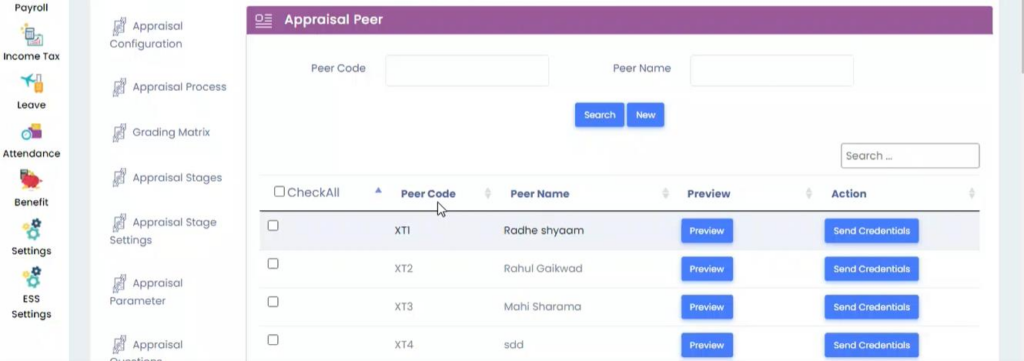 Appraisal Peer Ratings