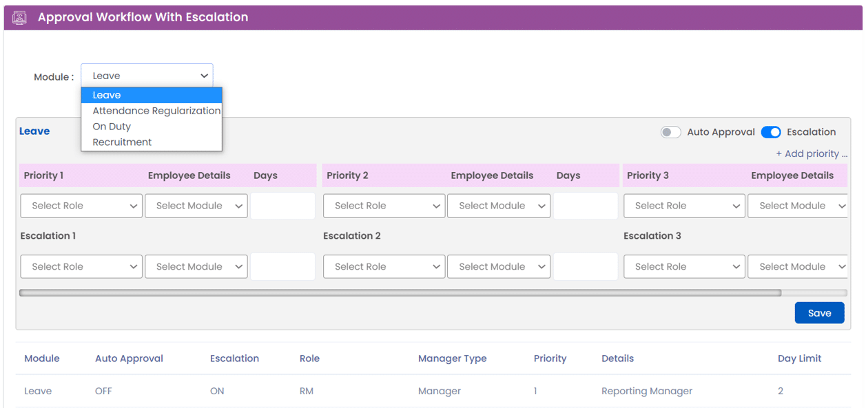 Approval Workflow with Escalation