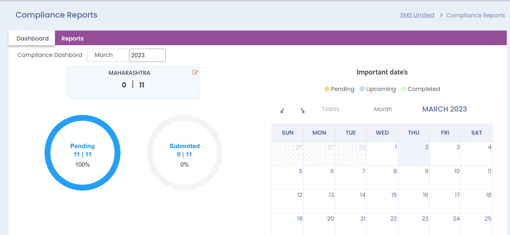 Compliance Dashboard