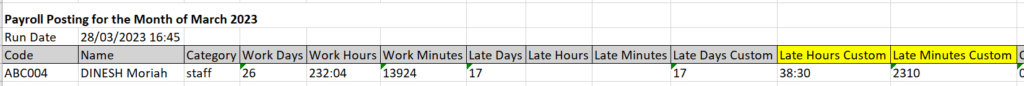 Attendance Slab wise (Late In deduction)2