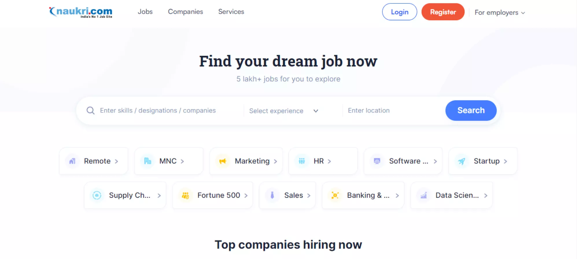 Naukri Job Portal Image