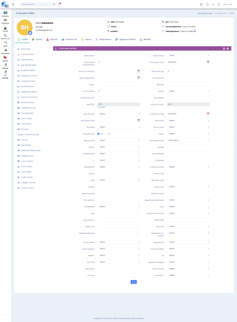 Pocket HRMS updates April 2023.5