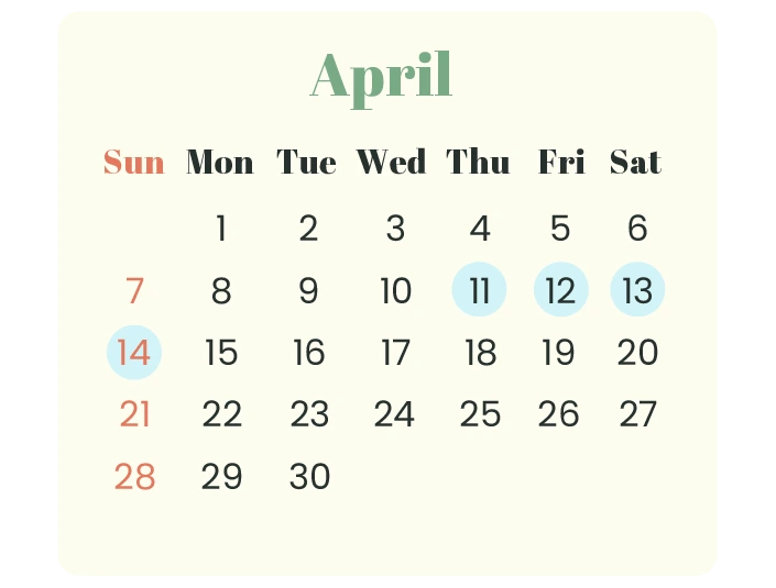 Long Weekend In April 2024