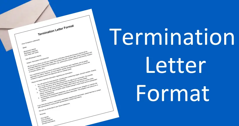 Termination letter format