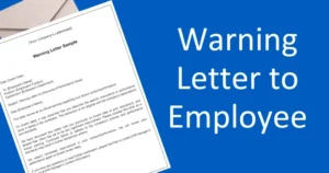 Warning Letter to Employee