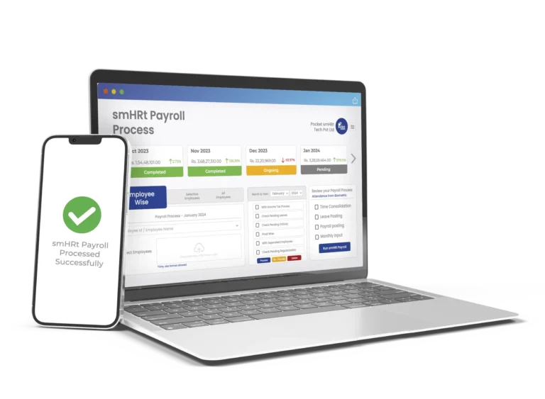 Payroll software dashboard