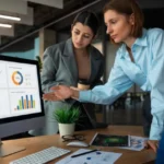 How does an employee management system improve performance management?