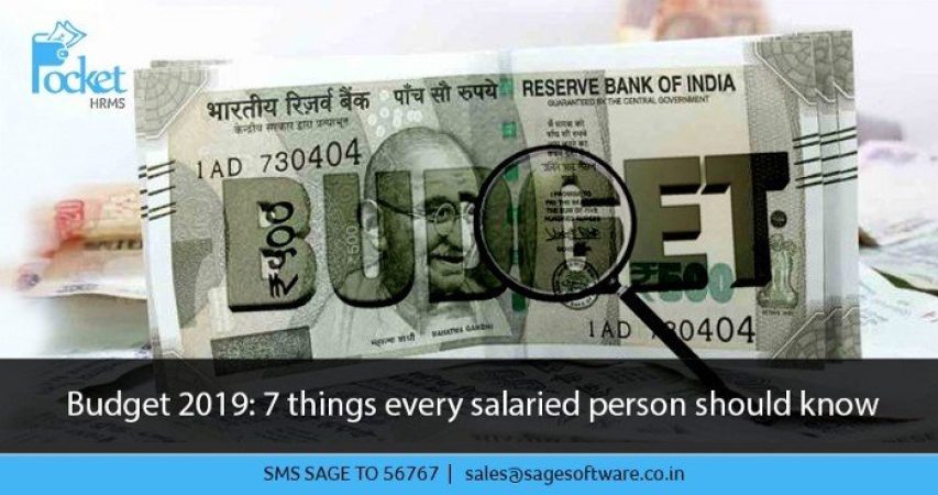 Budget 2019: 7 things every salaried person should know
