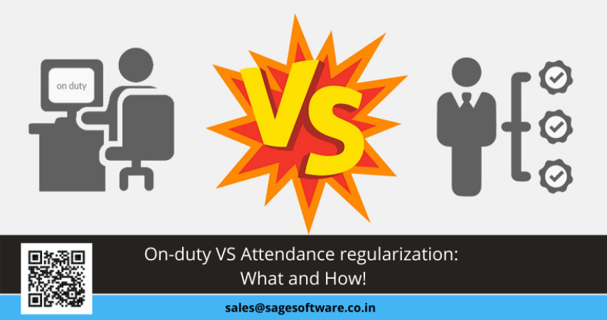 On-duty VS Attendance regularization: What and How!