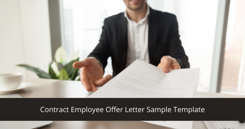 Contract Employee Offer Letter Sample Template