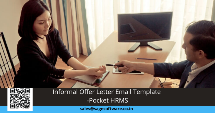 Informal Offer Letter Email Template - Pocket HRMS