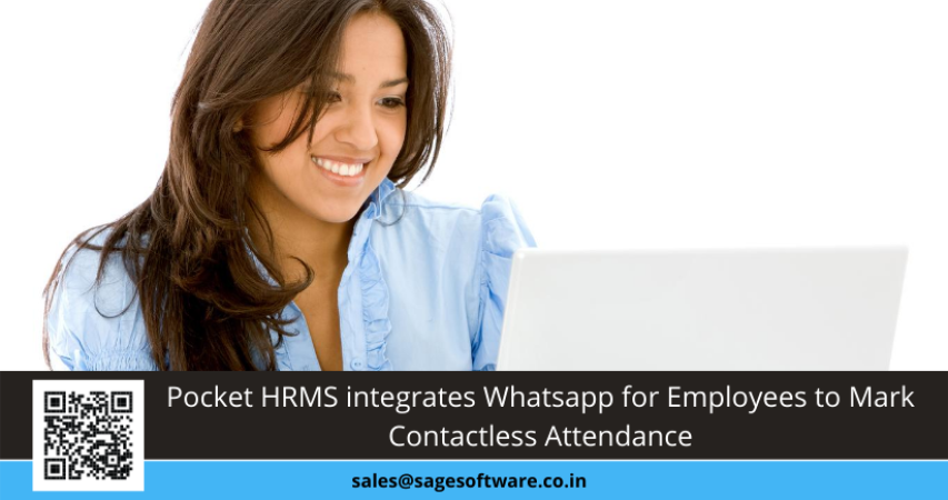 Pocket HRMS integrates Whatsapp for Employees to Mark Contactless Attendance