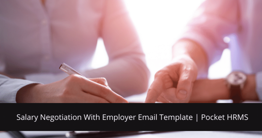 Salary Negotiation With Employer Email Template