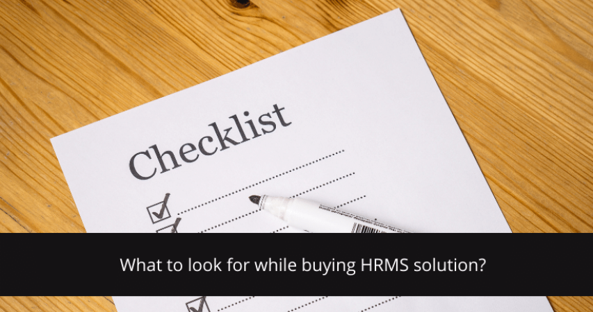 buying HRMS solution
